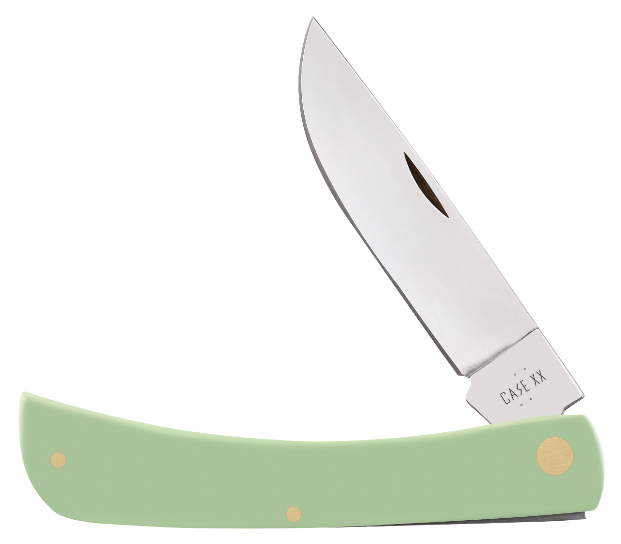 Case XX Sodbuster Mint Green Synthetic 63837 Stainless Pocket