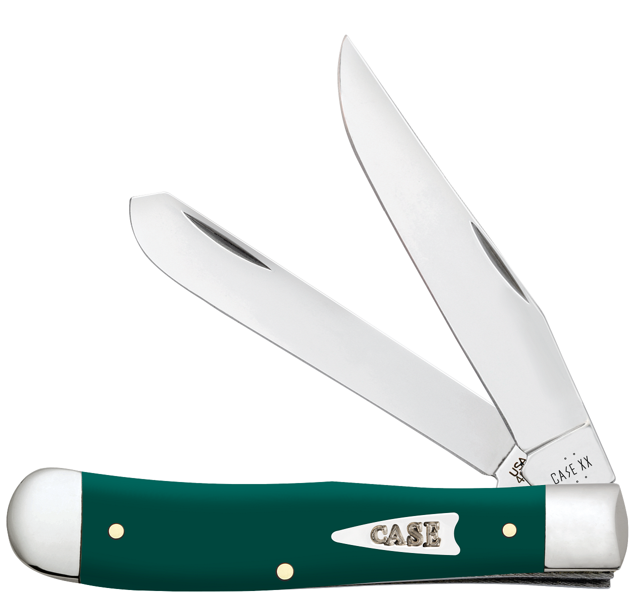 Case XX Trapper Spruce Green Synthetic 64530 Stainless Pocket