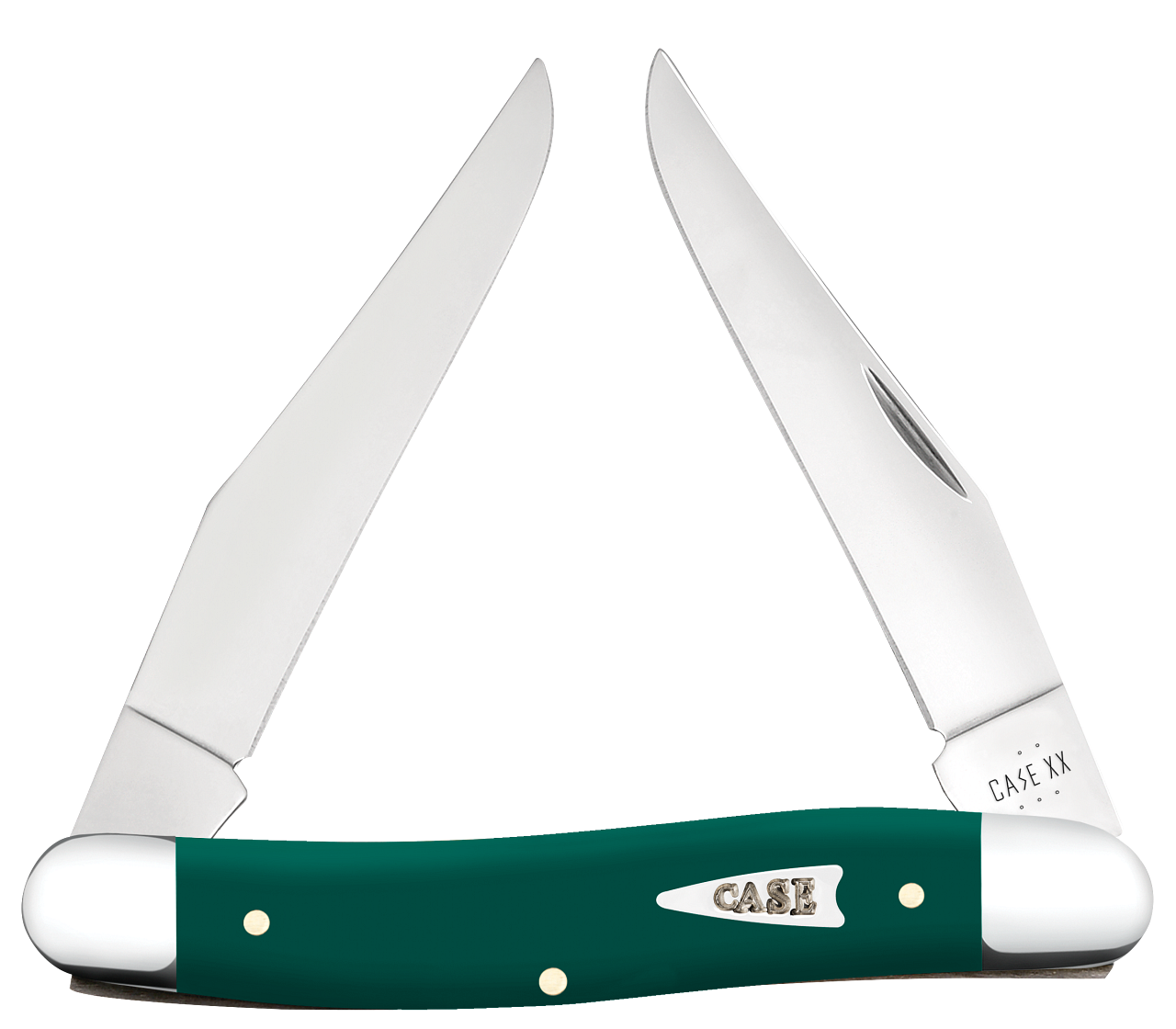 Case XX Muskrat Spruce Green Synthetic 64533 Stainless Pocket