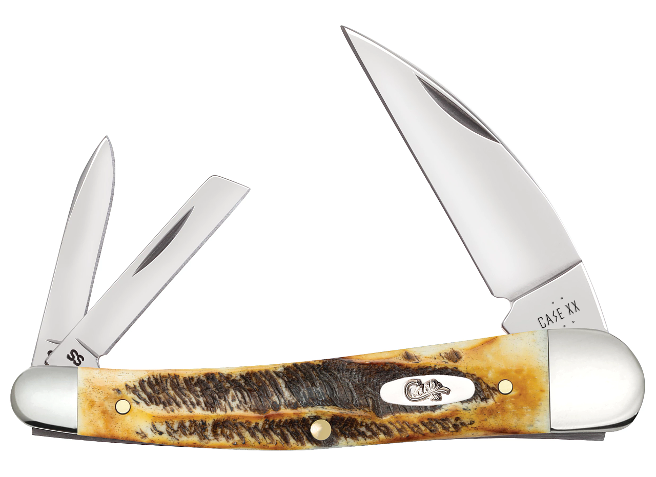 Case XX Seahorse Whittler 6.5 BoneStag 65347 Stainless Pocket