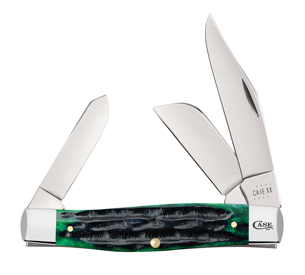 Case xx Deep Canyon Hunter Green Large Stockman Stainless