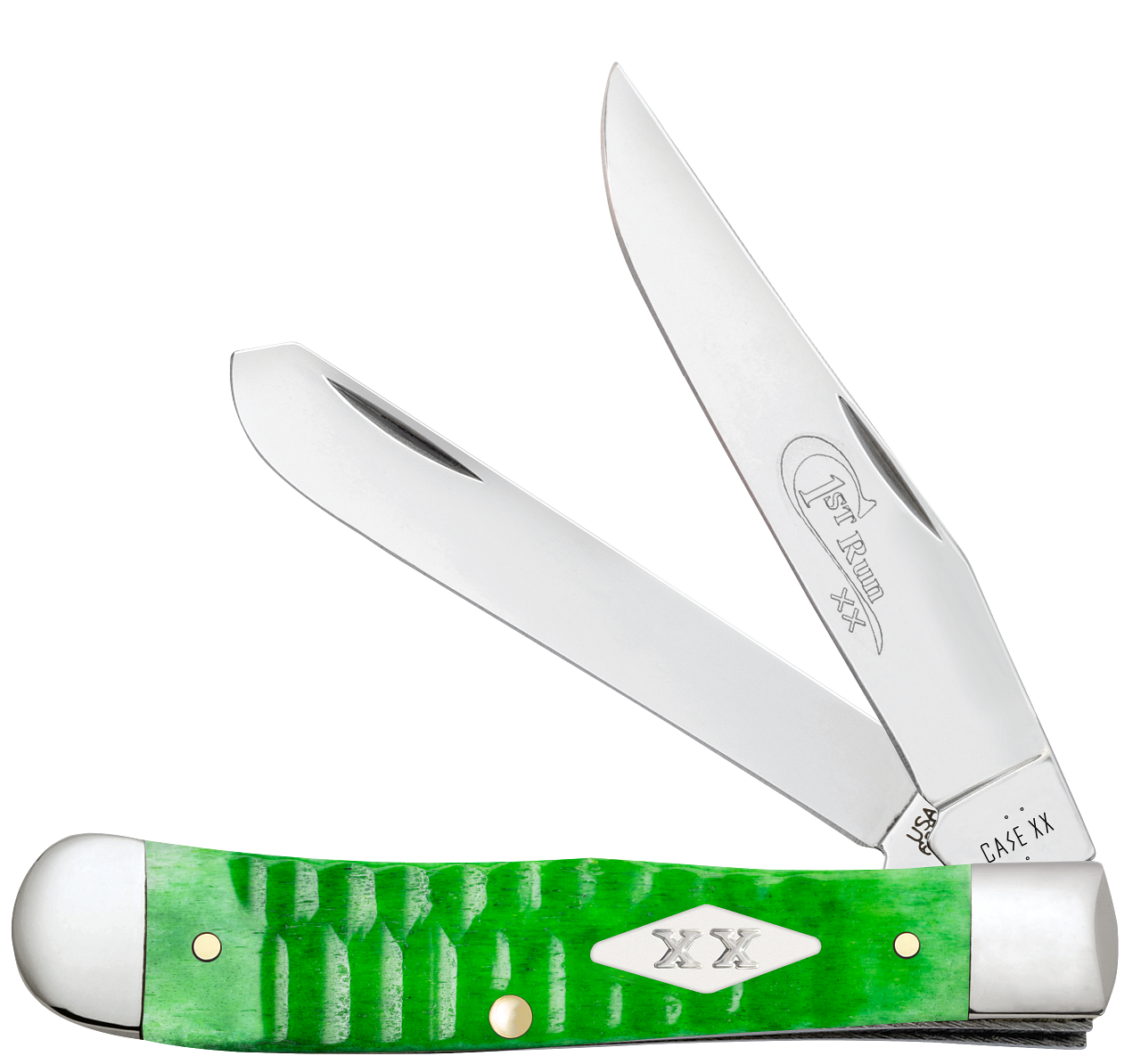 Case XX Trapper 1st Run Gator Jig Bright Green Bone 81440