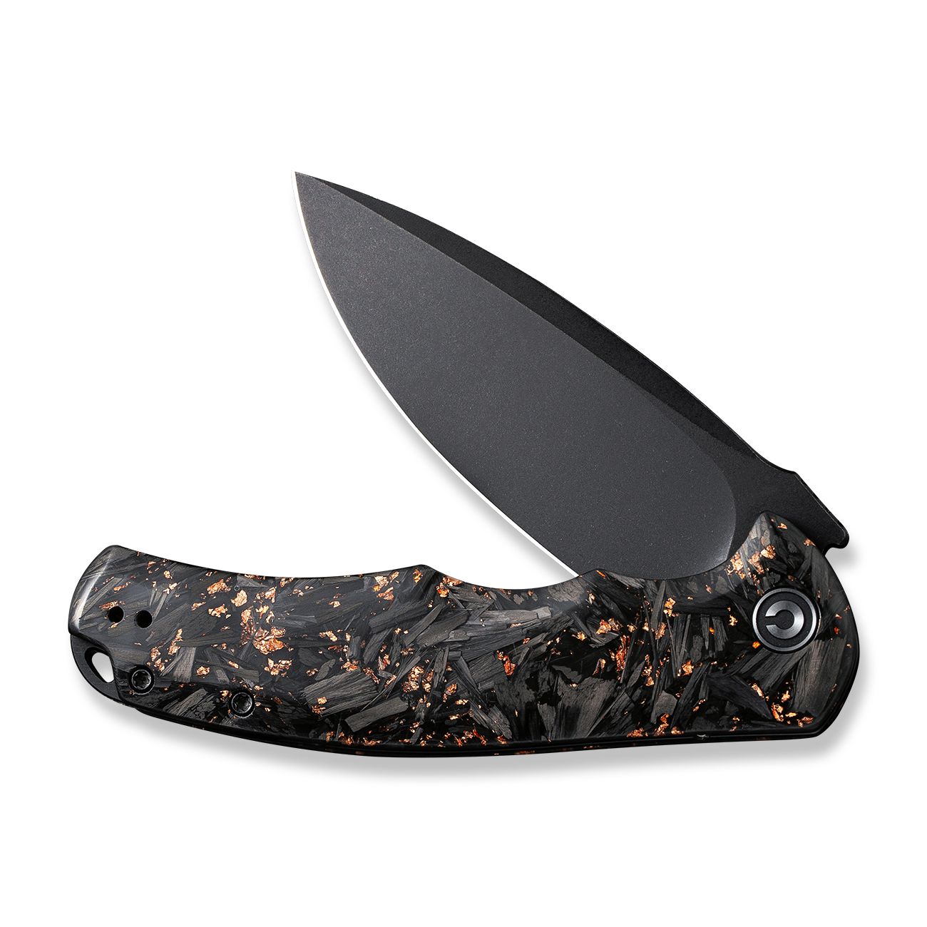 Civivi Praxis C803I Liner Lock Copper Carbon Fiber Shred Stainless