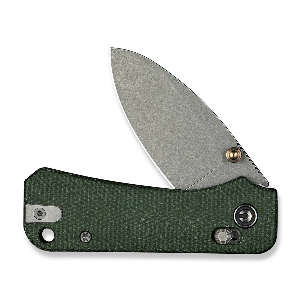 CIVIVI Baby Banter 2 Crossbar Lock C23074-3 Green Canvas Micarta