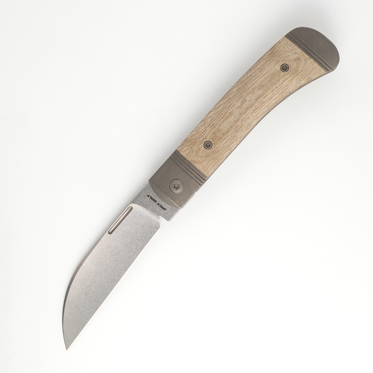 タキ Jack Wolf Diamondback Jack Green Linen Micarta & S90V Stainless