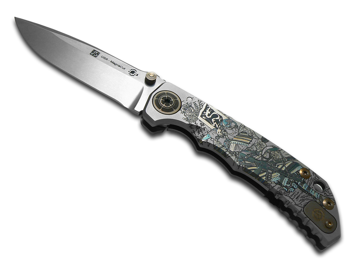 SPARTAN BLADES Harsey Folder SF5 Ronin Warrior Titanium CPM