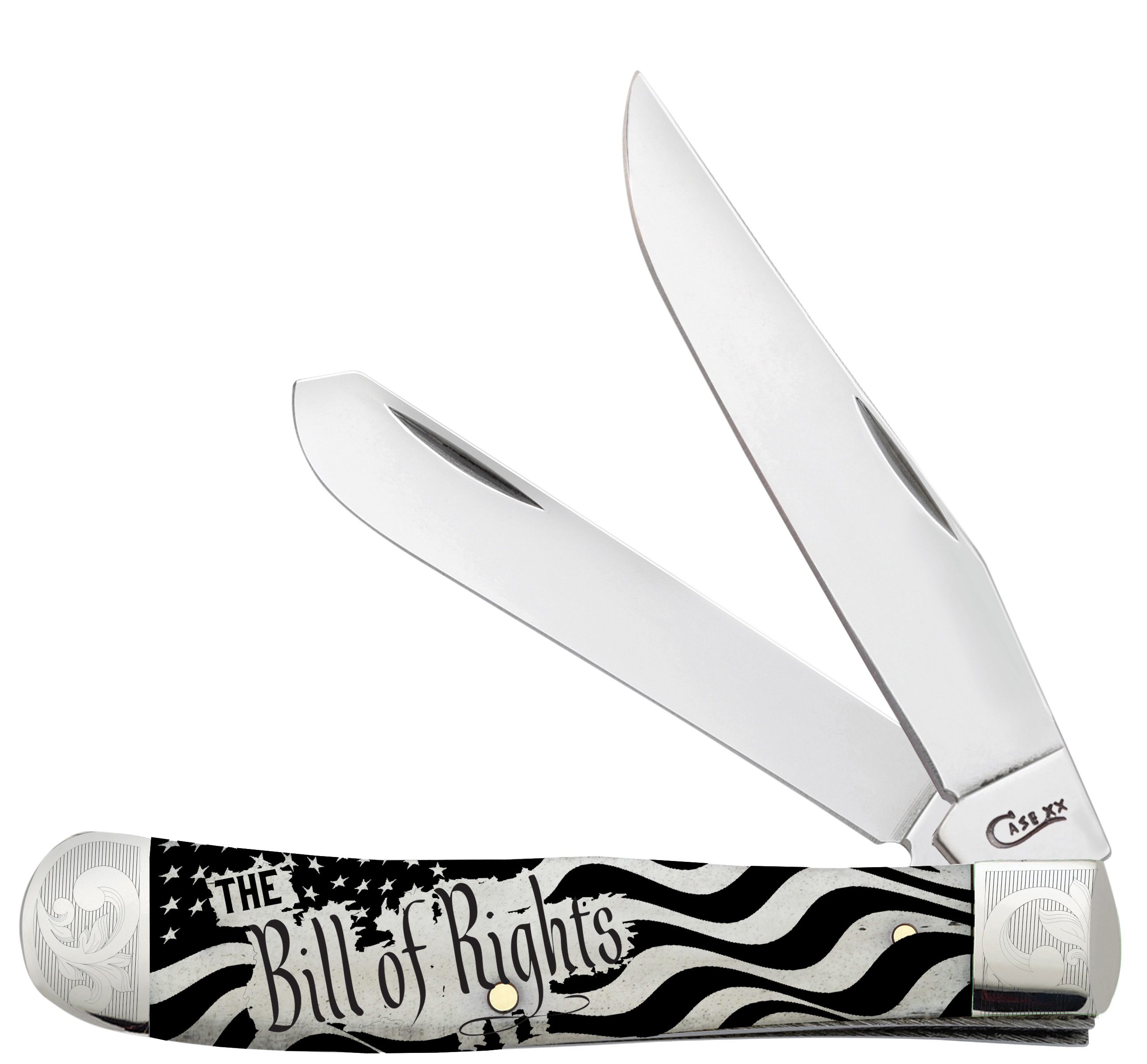 Case XX Trapper &lsquo;Bill of Rights&rsquo; Natural Bone AWTC54BR Stainless 