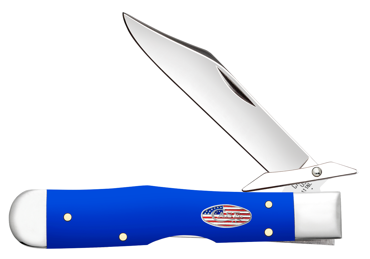 Case XX Cheetah Cub Royal Blue Synthetic USA 16406 Stainless
