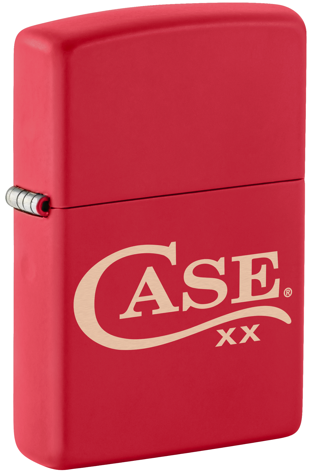 CASE XX Windproof Red Matte Finish Brass 50266 Zippo Lighter - ACC