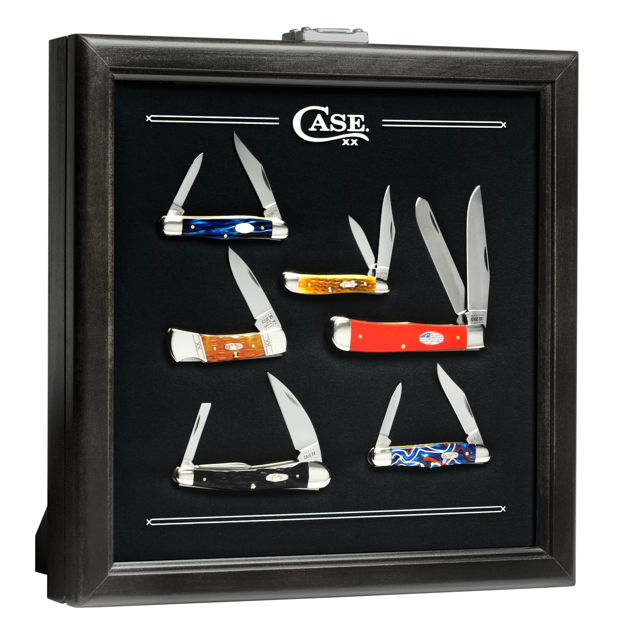 CASE XX Small Black Wood & Glass Countertop Knife Display 50990 ACC