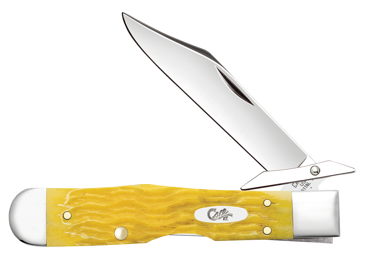 Case XX Cheetah Cub Platts Jig Yellow Bone 75317 Stainless Pocket