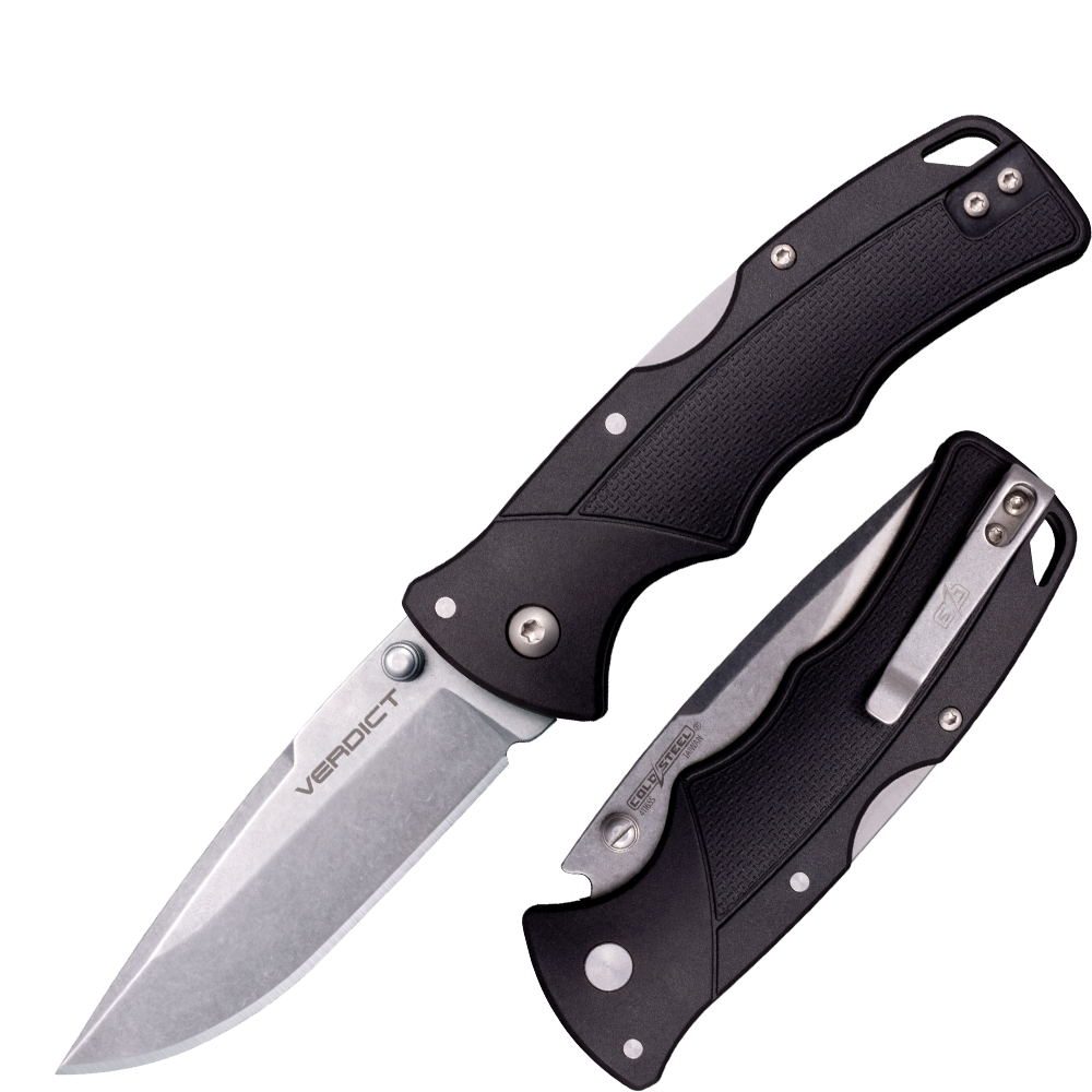 Cold Steel Verdict C3SPSS Black Lockback Stainless Pocket Knife
