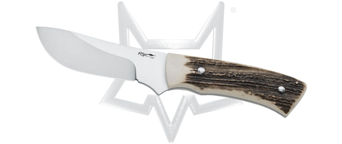 Fox Vintage 2607CE Deer Stag 440C Stainless Fixed Blade Knife - FO