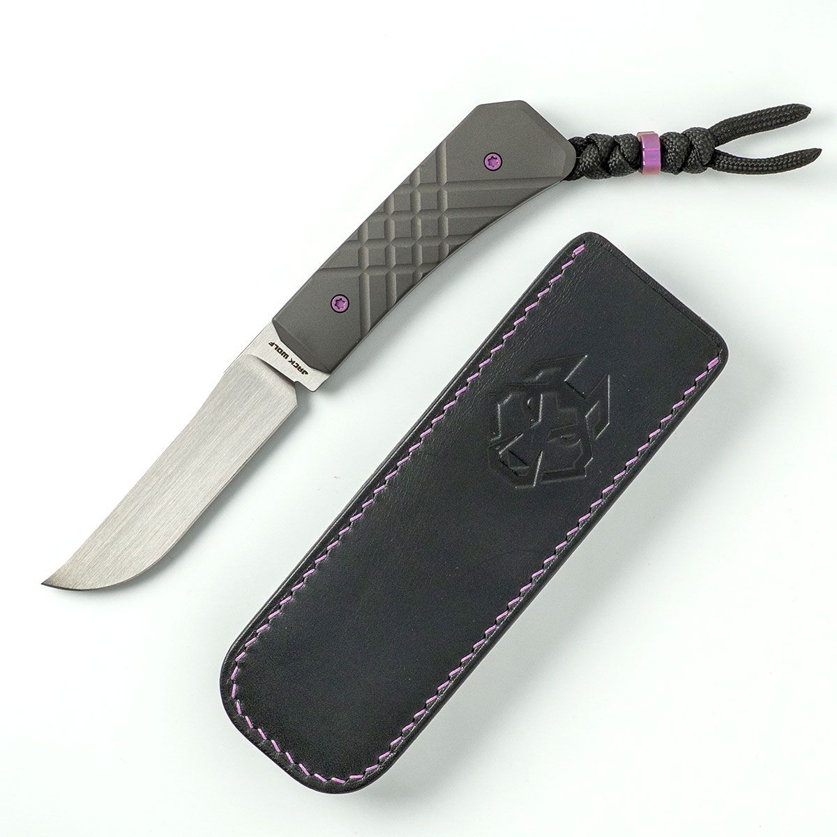 Jack Wolf Pioneer FIXedc Cross Hatch 2 Titanium & S90V Stainless
