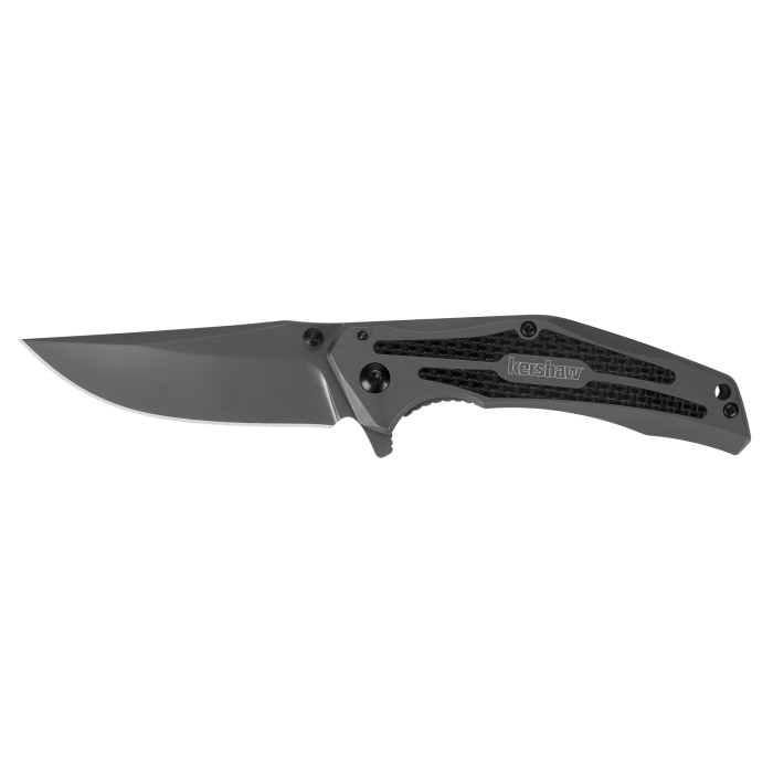 Kershaw Duojet 8300 Liner Lock Gray Steel & Carbon Fiber 8Cr14MoV