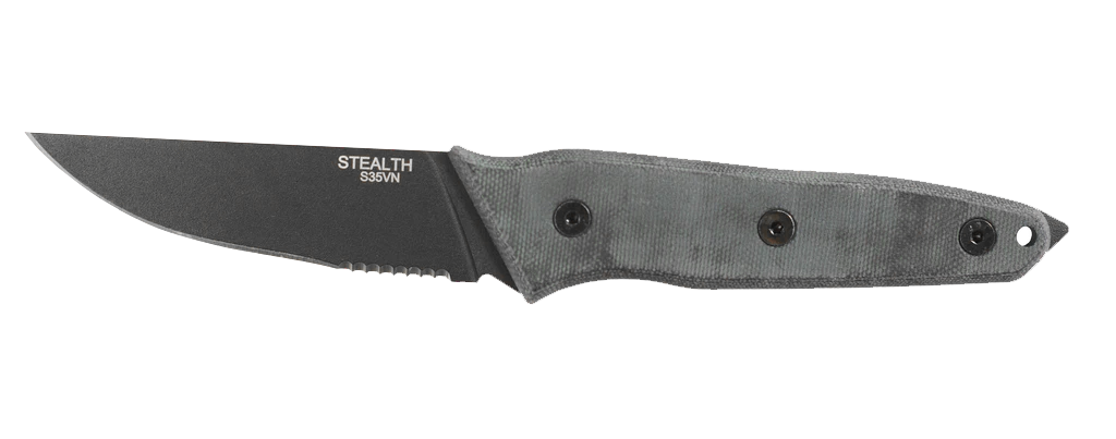 ONTARIO Stealth 8198 Fixed Blade Black S35VN Stainless