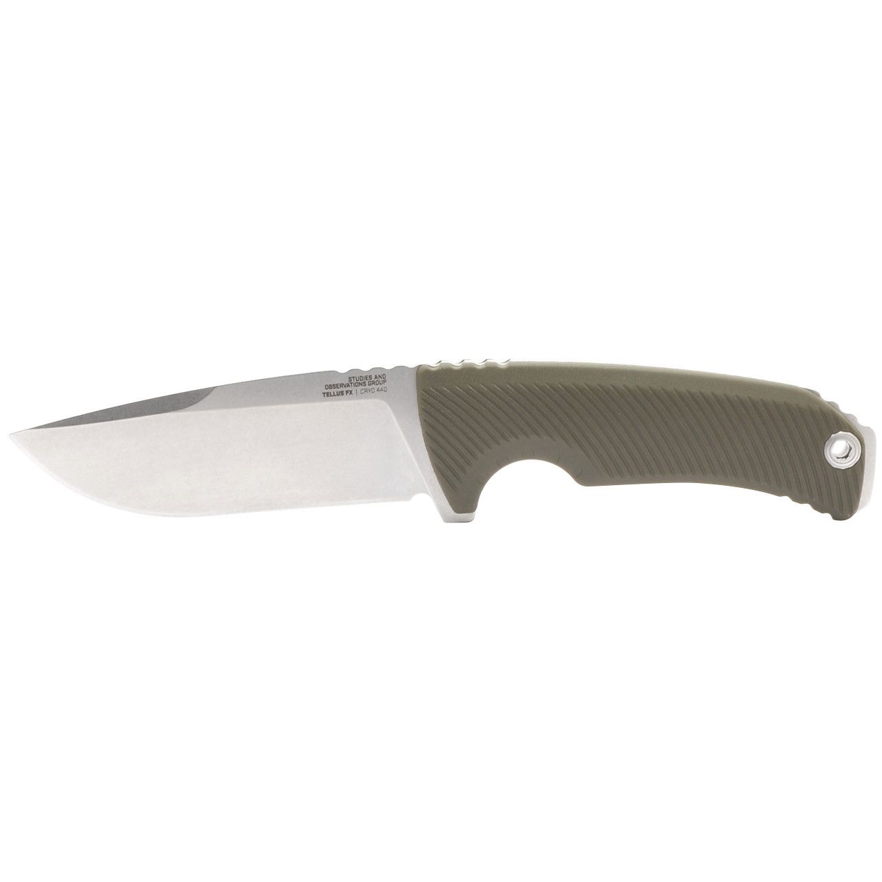 SOG Tellus FX Fixed Blade CRYO 440 Steel OD Green GRN 17 06 01