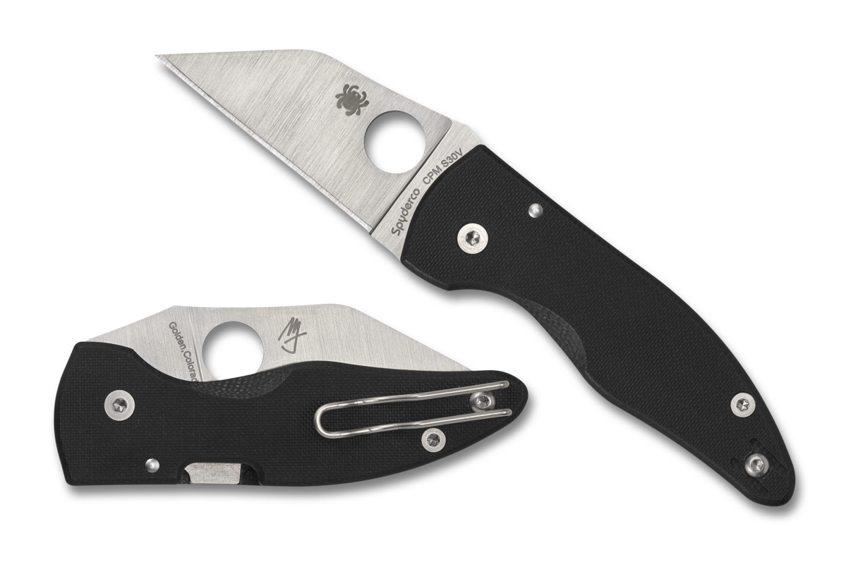 Spyderco Microjimbo C264GP Black G-10 & CPM-S30V Stainless Pocket