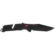 SOG Knives Trident AT Black and Red GRN Cryo D2 Steel 11-12-04-57 Pocket Knife