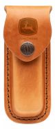 CASE XX John Deere Medium Brown Leather Belt Sheath 15778 Button-snap