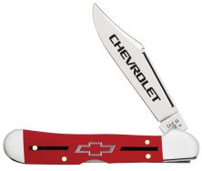 Case xx Chevrolet Red Synthetic Mini Copperlock Stainless 33706 Pocket Knife