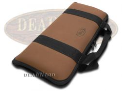 Case xx Small Brown Leather & Cotton Knife Carrying Case for Pocket Knives 1074