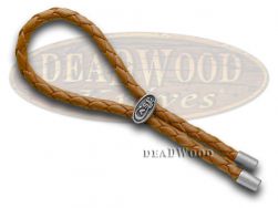 Case xx Brown Braided Leather Lanyard Cord for Pocket Knives 50124