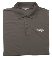 Case xx Logo Premium Cotton/Poly Small Grey Polo Shirt 52498