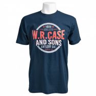 Case xx Navy Blue Twice Tested Never Bested Medium Cotton T-Shirt 52549