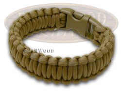 Wilson Tac Coyote Paracord 9" Nine Inch Survival Bracelet WI9JG243