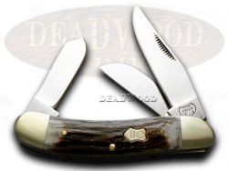 Buck Creek Genuine Stag Sowbelly Pocket Knife 008DS Knives