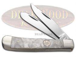 Buck Creek Trapper Knife Cracked Ice Stainless German Pocket Knives BC-254 CI