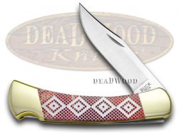 Buck 110 Folding Hunter Knife Diamondback Fire Feathers Corelon 1/400 420HC