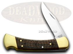 Buck 110 Folding Hunter Knife Recluse Ebony Wood 1/400 420HC Stainless Pokcet