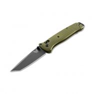 BENCHMADE Bailout 537GY-1 Knife CPM-M4 Carbon Steel & Green 6061-T6 Aluminum