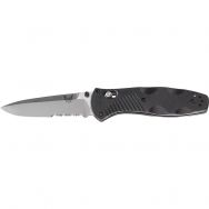 BENCHMADE Barrage 580S Knife Serrated 154CM Stainless Steel & Black Valox