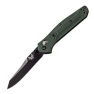 BENCHMADE Osborne 940BK Knife Black CPM-S30V Stainless & Green 6061-T6 Aluminum
