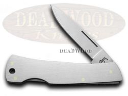 Case xx Medium Executive Lockback Knife Brushed Stainless Steel Pocket Knives 04