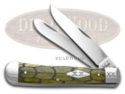 Case xx Tortoise Shell Olive Bone 1/500 Trapper Stainless 10240TS Pocket Knife