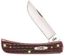 Case xx Sodbuster Jr Knife Pocket Worn Jigged Old Red Bone Stainless 10304