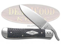 Case xx Alligator Skin Gray Bone Russlock 1/500 Stainless 10389AS Pocket Knife