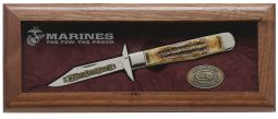 Case xx U.S. Marines Cheetah Set Knife 6.5 Bone Stag 1/250 USMC Stainless 13181