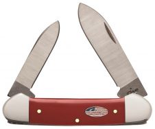 Case xx Canoe Knife Red Delrin American Workman Stainless Pocket Knives 13455