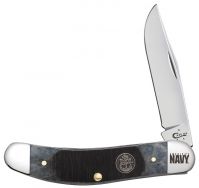 Case xx U.S. Navy Sowbelly Knife Sawcut Gray Bone Stainless Pocket Knives 17717
