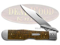 Case xx Cheetah Knife Stone Wall Antique Bone 1/500 Stainless Pocket Knives