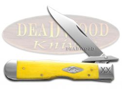 Case xx Cheetah Smooth Yellow Bone 1/500 Stainless Pocket Knife