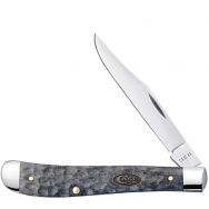 Case xx Knives Slimline Trapper Jigged Gray Bone Stainless 23117 Pocket Knife