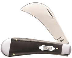 Case xx Hawkbill Pruner Knife Black Canvas Laminate Stainless Pocket 23134