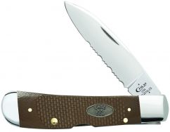 Case xx Tribal Lock Knife Jigged Earth Brown G-10 Stainless Pocket Knives 23307