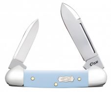 Case xx Butterbean Knife Ice Blue Delrin Icthus Stainless Pocket Knives 23383